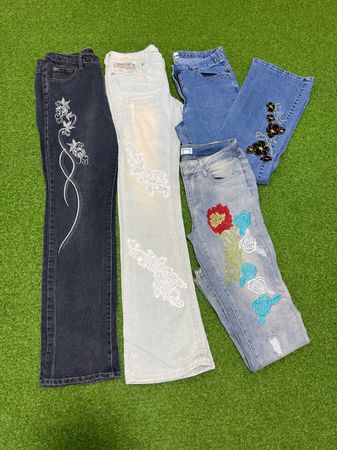 Yv68 Floral Jeans 10P