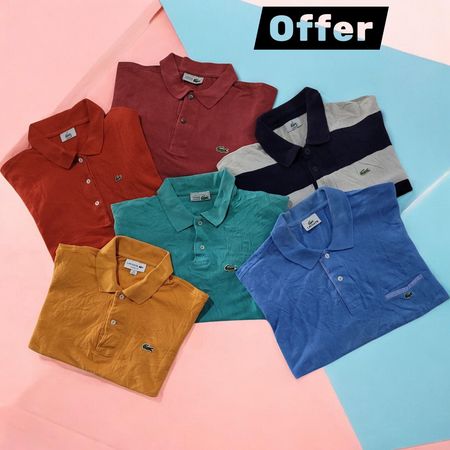 Pacote de camisetas Lacoste mix