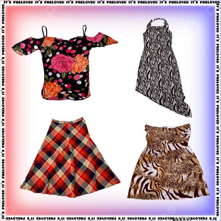 Styled Like a Vinyl Record - tops, dresses, skirts (SS-2434)