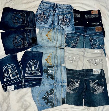 SHORTS MINI Y2K COM BOA BORDADO