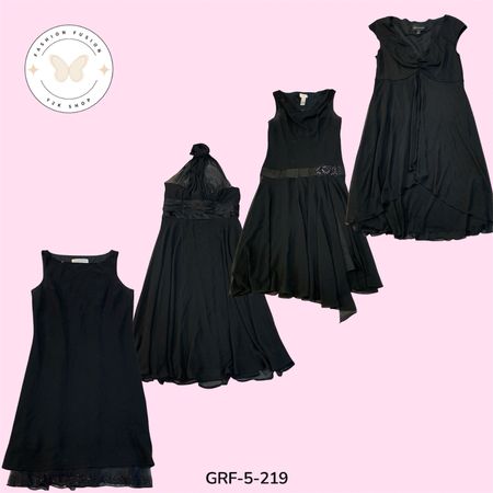 Black Poly Dress Women | Timeless Black Look | Chic & Comfortable Style (GRF-5-219)