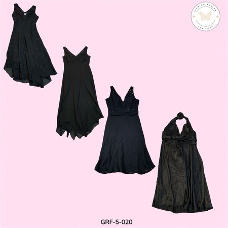 Classic Black Poly Dress | Stretchy Comfortable Fit | Daily & Night Wear (GRF-5-220)