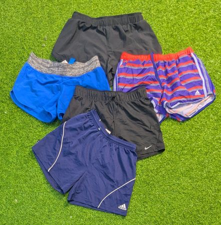 5926 _ Nike,Adidas,Calças Curtas para Corrida Femininas