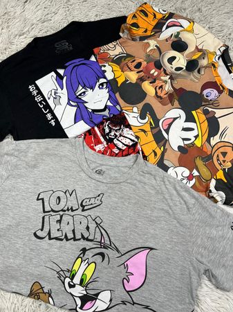 Cartoon printed t-shirts