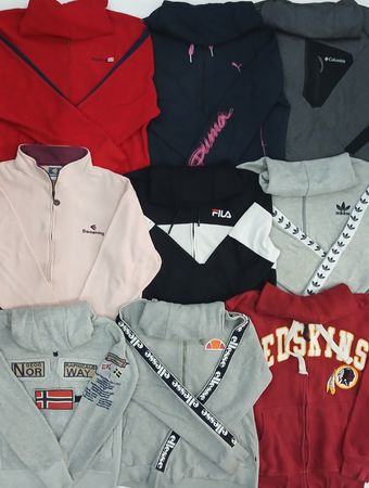 Mixed Branded Zip-Up Hoodies