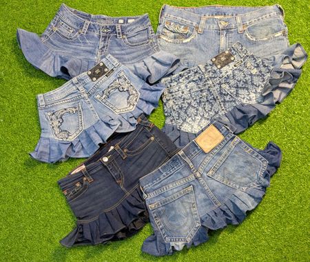 5929 _ Miss me, True Religion, Upcycled Skirt