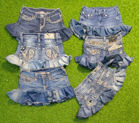 5933 _ Miss me,True Religion,Upcycled Skirt