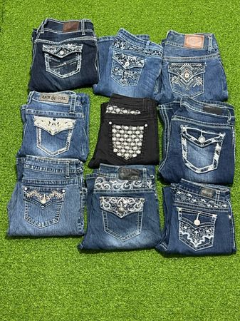 Yv111 Embroidered Jeans 13P
