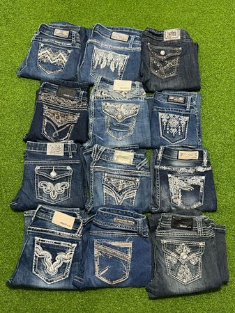 Yv113 Embroidered Jeans 12P
