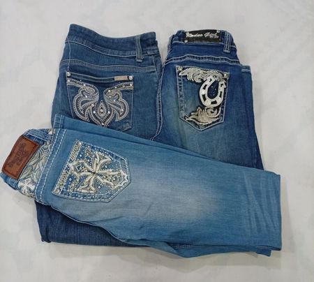 CR8847 Y2K FLARE & STRAIGHT JEANS