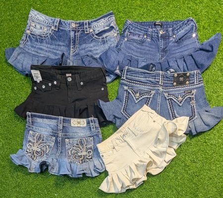 5944 _ Miss me, True Religion Upcycled Skirt