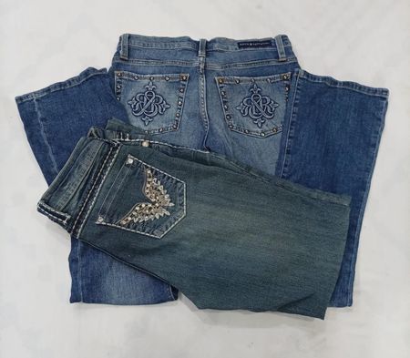 CR8848 Y2K FLARE JEANS