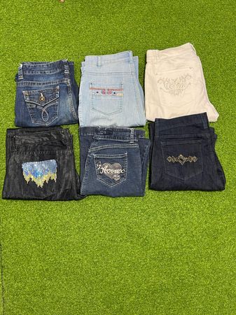 Tv427Embroidered Jeans 10P