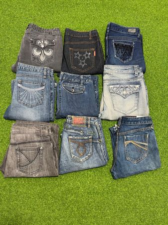Tv428  Embroidered Jeans 10P