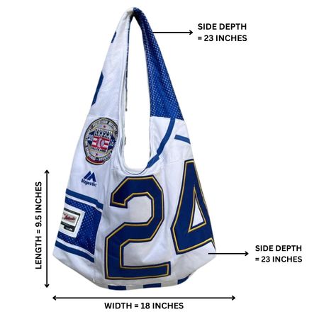 Upcycled Baseball Jersey Shoulder Bag