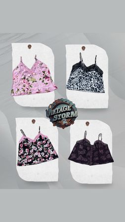 Y2K Pure Edge Cami Tops