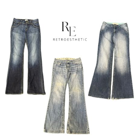 Y2K Natural Vibe Girl Denim Jeans RE-3339