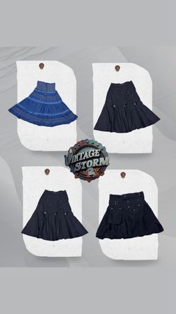 Y2K Denim Diva Maxi Skirt