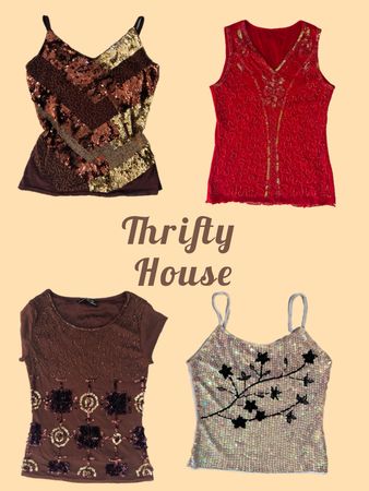 Y2k Beaded tops(TH/443)