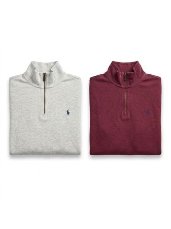 (FV-1582) Polo Quarter Zip Knitwear-Sweater