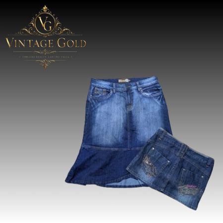 Y2K Denim Skirt