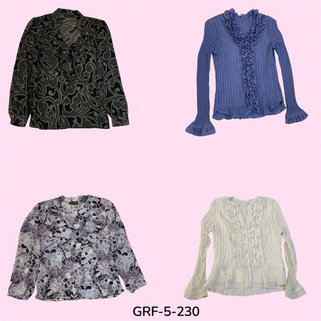 Stylish Long Sleeve Blouse for Women – Perfect Office & Casual Look (GRF-5-230)