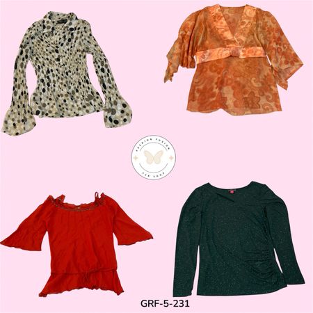 Fashionable Long Sleeve Blouse – Lightweight, Breathable & Comfy Fit (GRF-5-231)