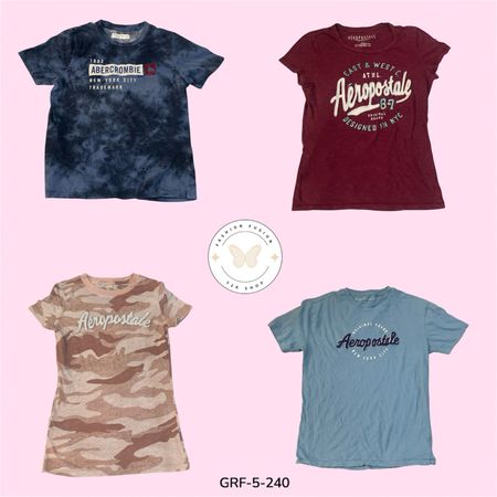 Hollister Abercrombie Areoposter And American Eagle Baby Tees(GRF-5-240