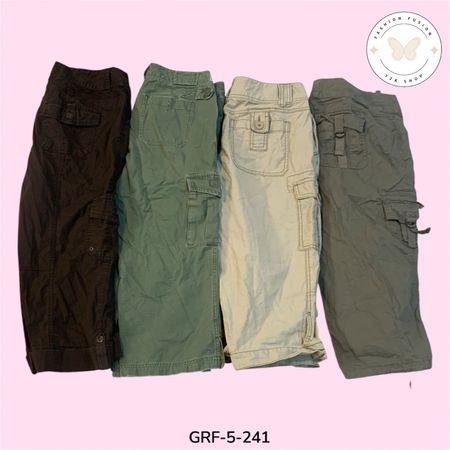 Slim Fit Cargo Capri – Lightweight Summer Casual Wear with Pockets (GRF-5-241)