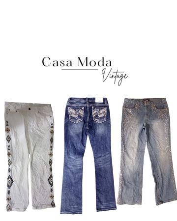 010626-6 y2k denim embroidered jeans 13 pcs