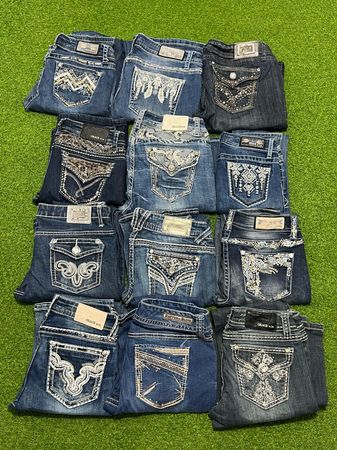 Tv116 Embroidered Jeans 12P