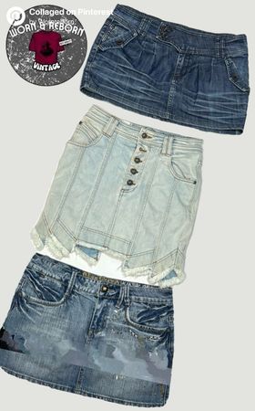 Y2k denim skirt 10 pieces WR1630