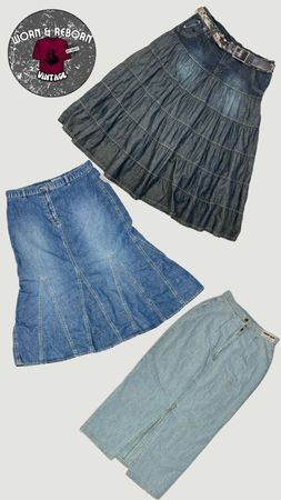 Y2k denim skirt is 10 pieces WR1636