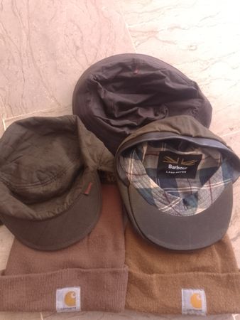 Barbour caps & Carhartt beanies