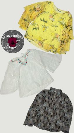 Y2k long sleeve blouse 16 pieces WR1633