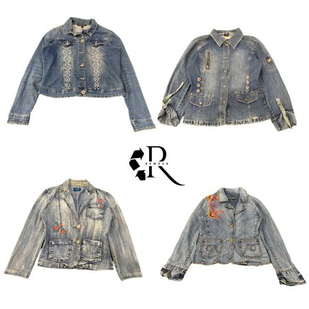 Y2K Era Cyber Girl Denim Jackets RW 2074