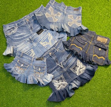 5968 - Gonne in denim mini upcycled