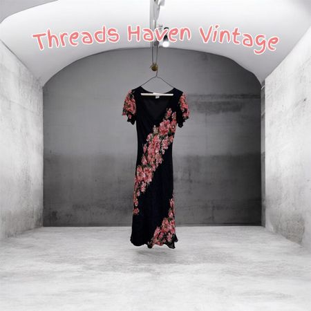 TH#0121 Y2K Grunge Chic Vestido Longo Sem Mangas