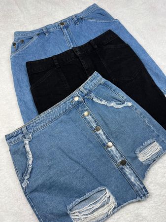 Mid-Jeansrock