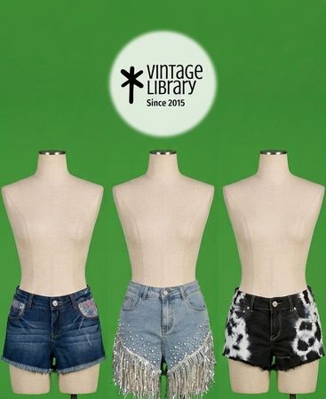 Y2K Denim Mini Shorts VL13