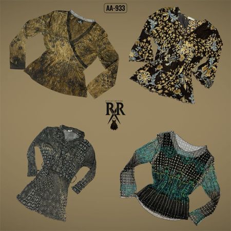 Y2K Earthy Grunge Full Sleeve Tops (AA-933)