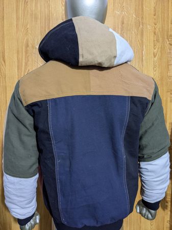 Upcycled Carhartt hoodie jacket
