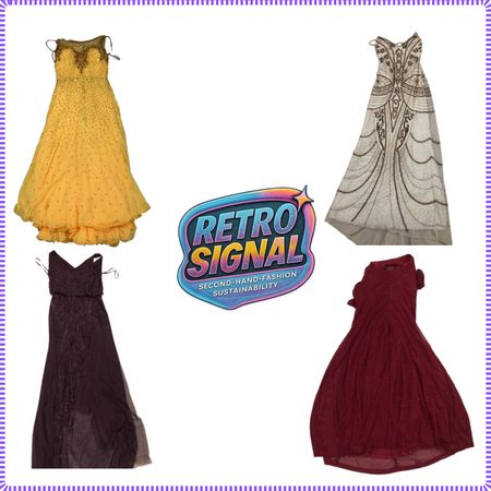 Y2K Jewel Tone Beaded Sequin Dresses (RS-304)