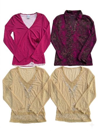 Y2K full sleep blouse 12 pcs
