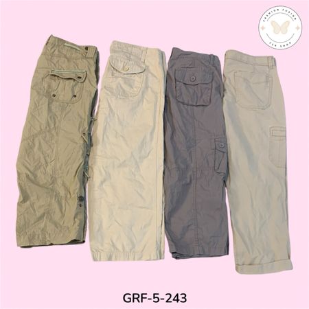 Urban Utility Cargo Capri – Modern Multi-Pocket Casual Fit (GRF-5-243)