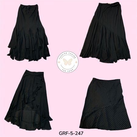Women’s Black Skirt – Versatile Casual to Dressy Wear (GRF-5-247)