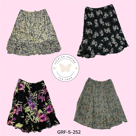 Vibrant Printed Skirt in Poly Fabric | Daily Wear Ready (GRF-5-252)