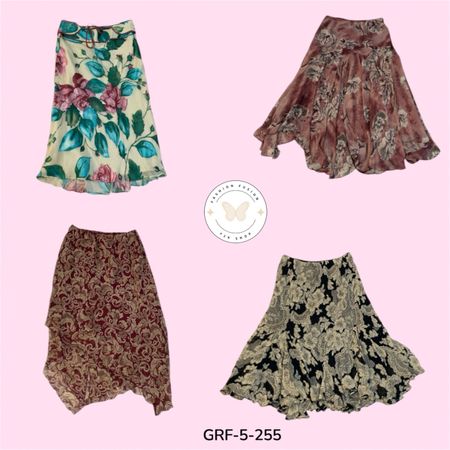 Casual Chic Printed Skirt – Easy Wear Poly Fabric (GRF-5-255)