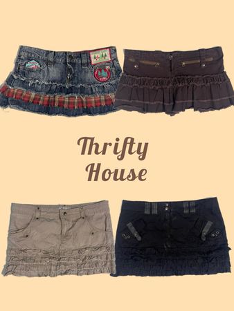 Y2K Cargo & Denim Mini Skirt Mix(TH/450)