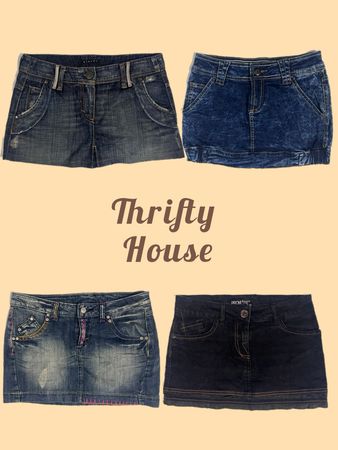 Y2K Streetwear Mini Skirt(TH/453)